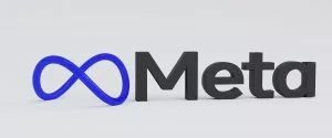 Meta official logo with the company name